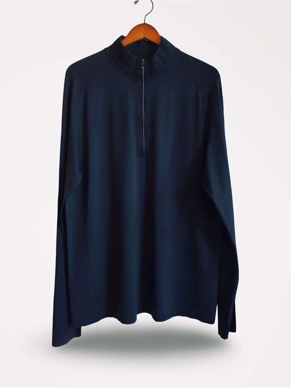 lululemon Men's Navy Blue Metal Vent Tech 1/2 Zip 2.0 Pullover Sweatshirt - XL